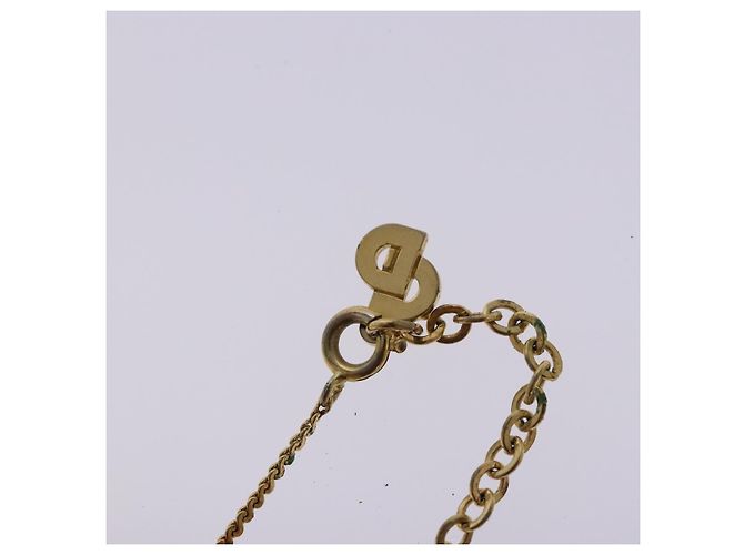 Collier Christian Dior métal or Auth sw1372 Doré - vue 7