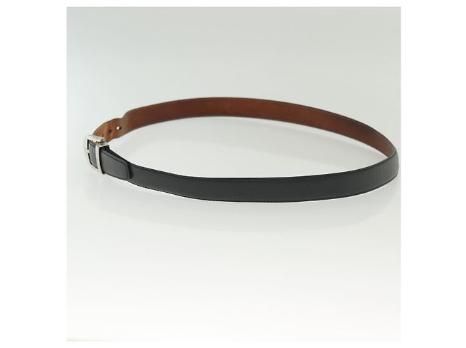 LOUIS VUITTON Cintura Taiga Classica 49,2" Nera LV Auth 138132 Nero - vista 3
