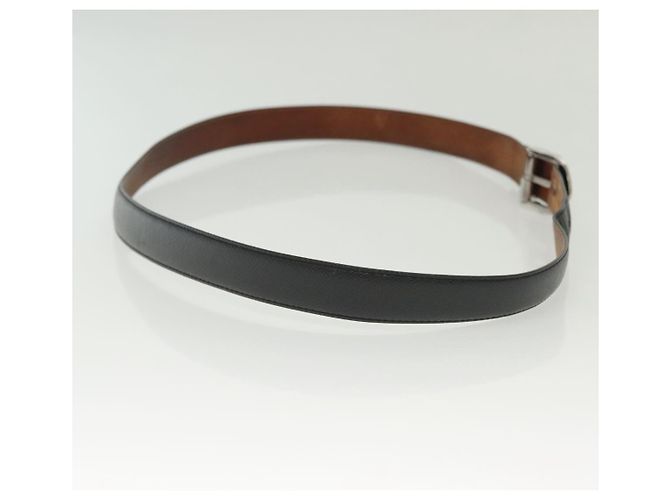 LOUIS VUITTON Cintura Taiga Classica 49,2" Nera LV Auth 138132 Nero - vista 4