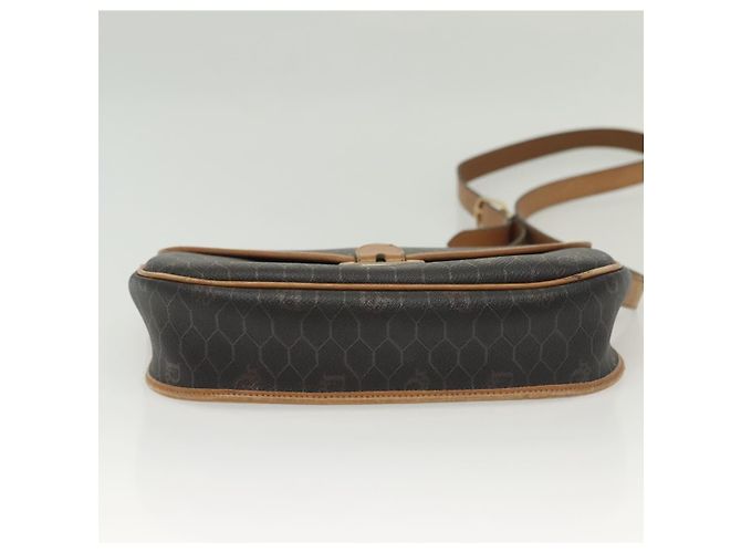 Borsa a spalla in tela a nido d'ape PVC nera e oro Christian Dior Auth 135069 Nero D'oro - vista 9