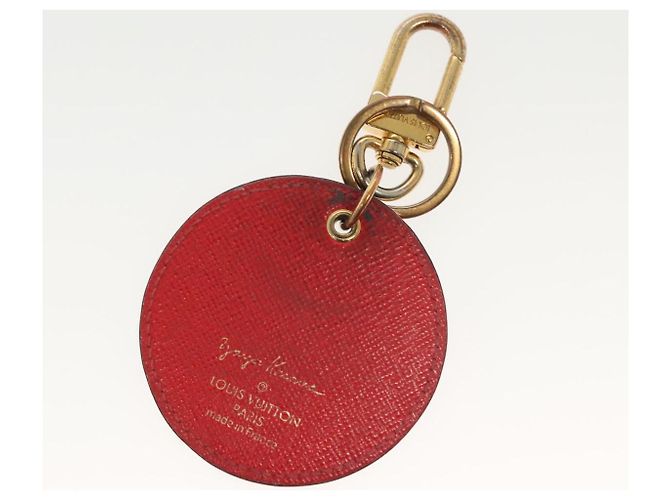 LOUIS VUITTON Yayoi Kusama Portachiavi Monogram Zucca Charm M66738 Auth 138042 Rosso - vista 4