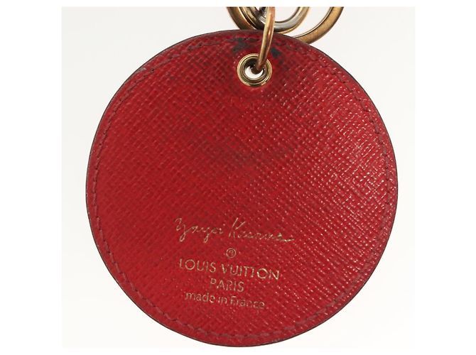 LOUIS VUITTON Yayoi Kusama Portachiavi Monogram Zucca Charm M66738 Auth 138042 Rosso - vista 6