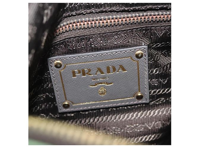 Borsa a Spalla PRADA Nylon Kaki Oro Auth 138636 D'oro Cachi - vista 21