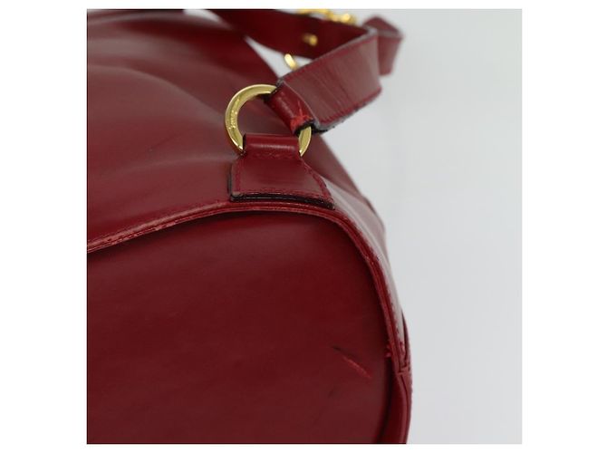 Zaino Vala in pelle rossa e oro Auth 138862 di Salvatore Ferragamo - vista 13