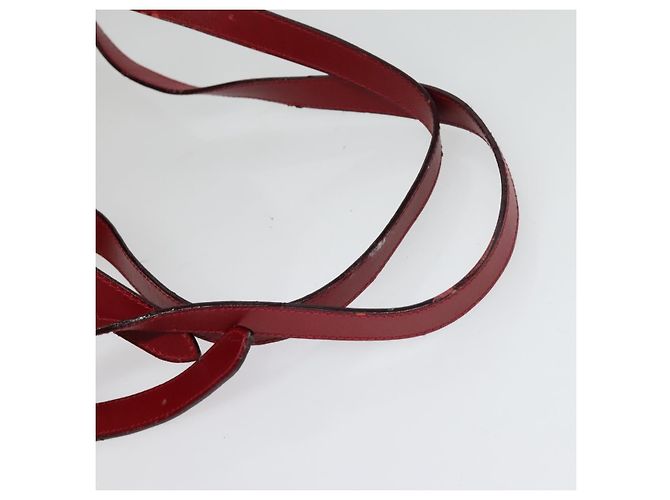 Zaino Vala in pelle rossa e oro Auth 138862 di Salvatore Ferragamo - vista 7