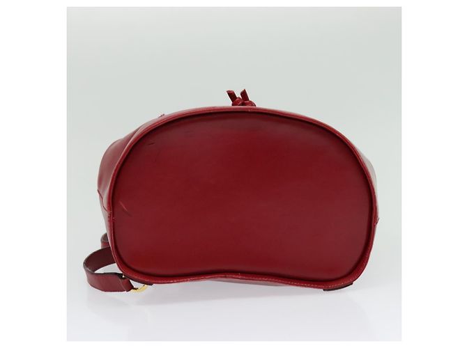 Zaino Vala in pelle rossa e oro Auth 138862 di Salvatore Ferragamo - vista 9