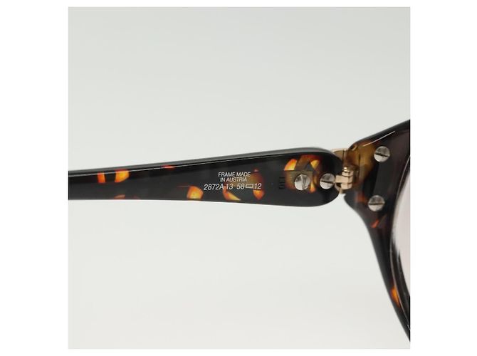 Occhiali da sole Christian Dior Plastica 2Set Nero Marrone Auth BA5045 - vista 8