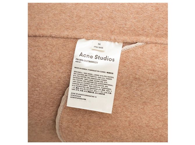 Acne Studios
Abrigo de lana Beige - vista 11