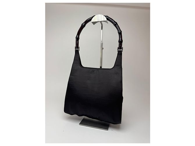 Bamboo Vintage Gucci Bambus Tasche Lila - Ansicht 15