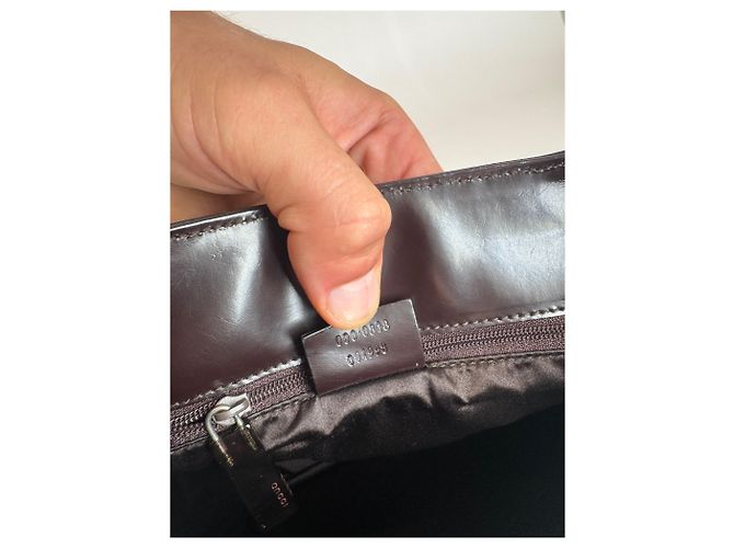 Bamboo Vintage Gucci Bambus Tasche Lila - Ansicht 5