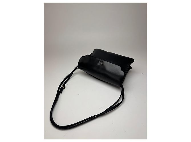 Vintage Givenchy 2-Wege Ledertasche schwarz - Ansicht 10