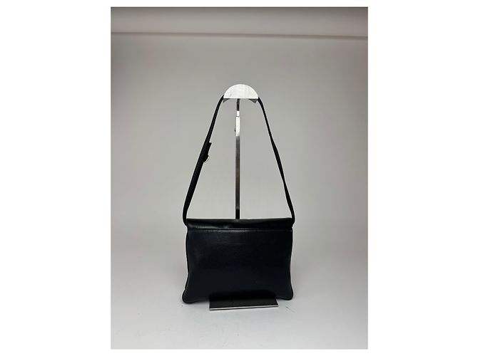 Vintage Givenchy 2-Wege Ledertasche schwarz - Ansicht 14