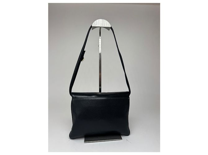 Vintage Givenchy 2-Wege Ledertasche schwarz - Ansicht 2