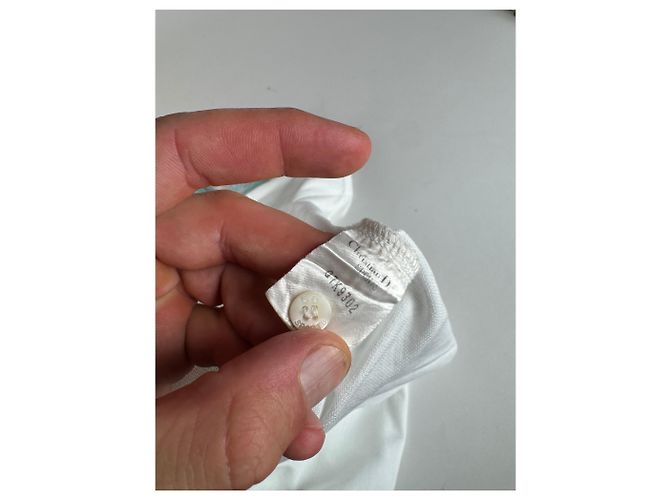 Polo Vintage Dior Pesce Bianco Turchese L - vista 10