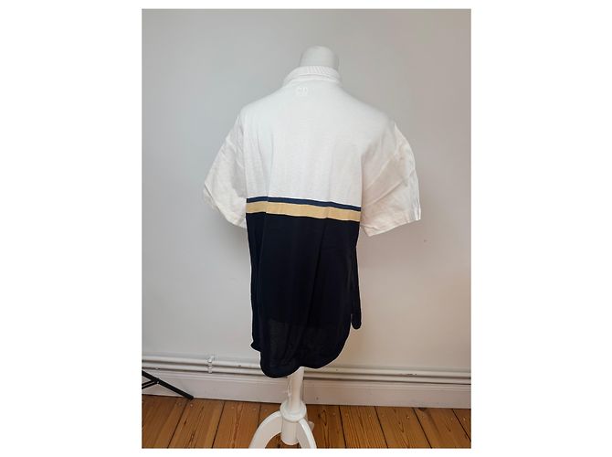 Polo Vintage Dior Uomo L Nero Bianco - vista 3