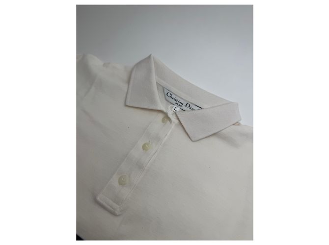 Polo Vintage Dior Uomo L Nero Bianco - vista 5