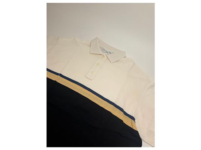 Polo Vintage Dior Uomo L Nero Bianco - vista 6