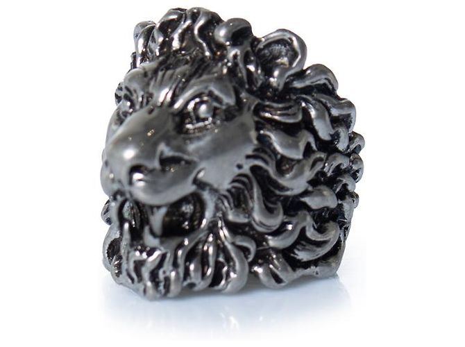 Gucci, Unisex Löwenkopf-Ring aus Silber - Ansicht 3