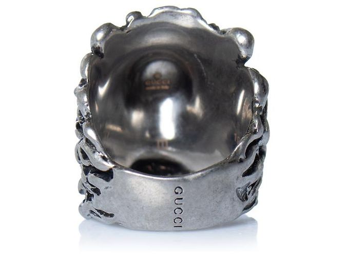 Gucci, Unisex Löwenkopf-Ring aus Silber - Ansicht 6