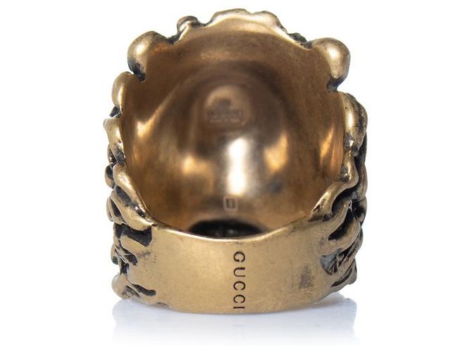 Gucci, Anello testa di leone unisex in oro D'oro - vista 4