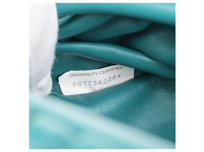 Bottega Veneta The Chain Leather Teen Verde - vista 6