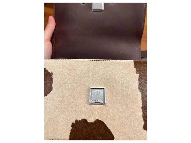 Borsa a spalla convertibile Eleanor Haircal di Tory Burch Marrone - vista 13