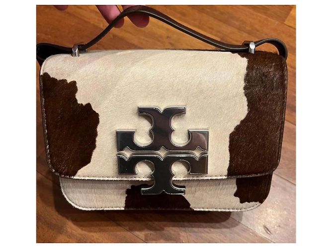 Borsa a spalla convertibile Eleanor Haircal di Tory Burch Marrone - vista 2