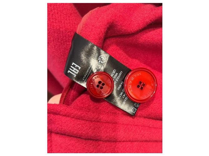 Isabel Marant Abrigo de Lana y Cachemira Efegozi Roja - vista 10