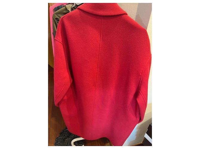 Isabel Marant Abrigo de Lana y Cachemira Efegozi Roja - vista 3