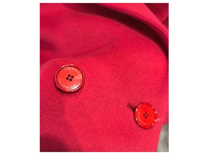Isabel Marant Abrigo de Lana y Cachemira Efegozi Roja - vista 9