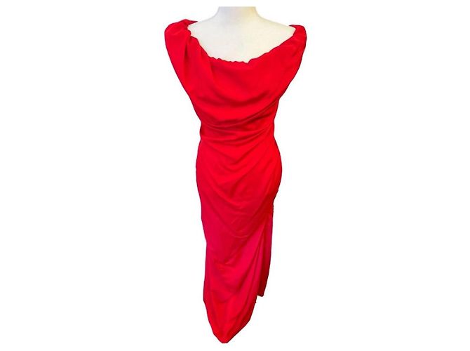 Vivienne Westwood Ginnie Bleistift Maxi Kleid Rot - Ansicht 2