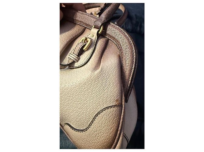 Borsa Prada Wild Boar Antik Pelle Beige Ombré Marrone - vista 12