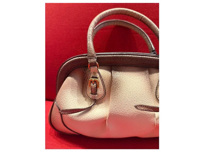 Borsa Prada Wild Boar Antik Pelle Beige Ombré Marrone - vista 8