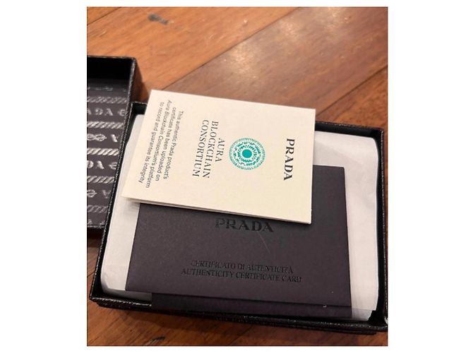 Prada Mini bolsa de cuero Saffiano Negro - vista 10
