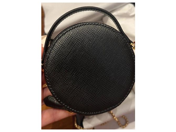 Prada Mini bolsa de cuero Saffiano Negro - vista 8