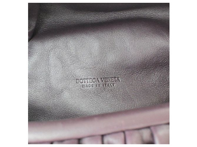 Bottega Veneta The Chain Leather Teen Bordò - vista 6
