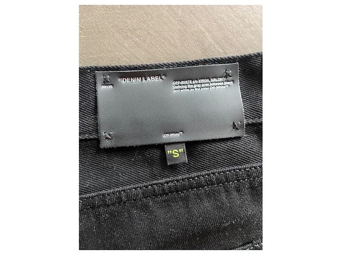 Off White Pantalones negros Off-White de algodón – talla 31 - vista 7