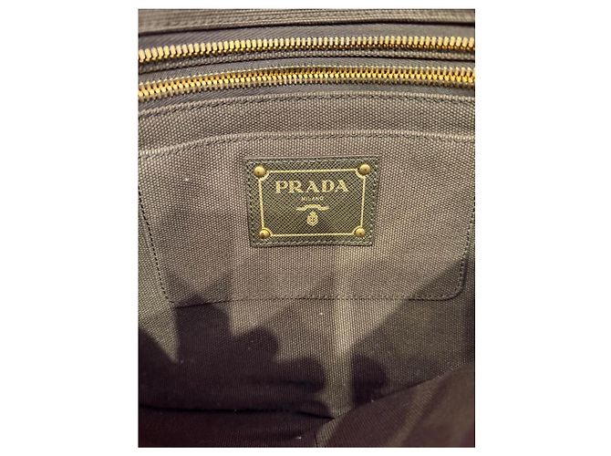Prada Pochette con zip impreziosita da cristalli Cachi - vista 7