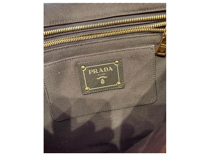 Prada Pochette con zip impreziosita da cristalli Cachi - vista 8
