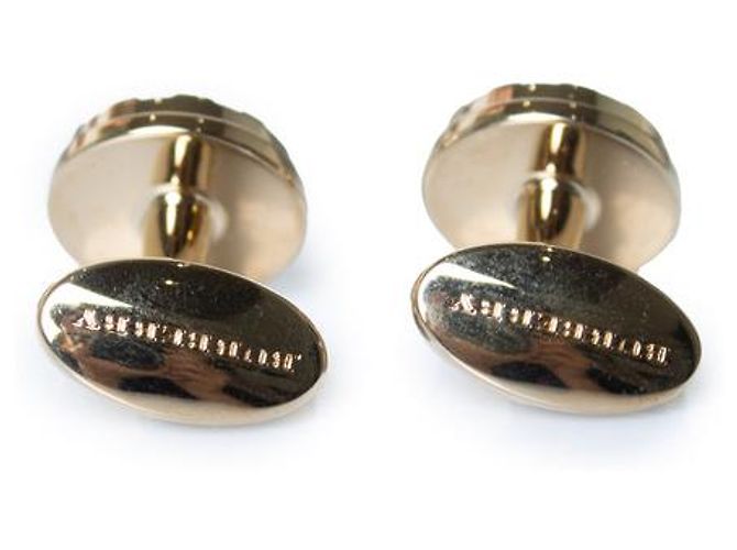 Gemelli a scacchi dorati Burberry D'oro - vista 3