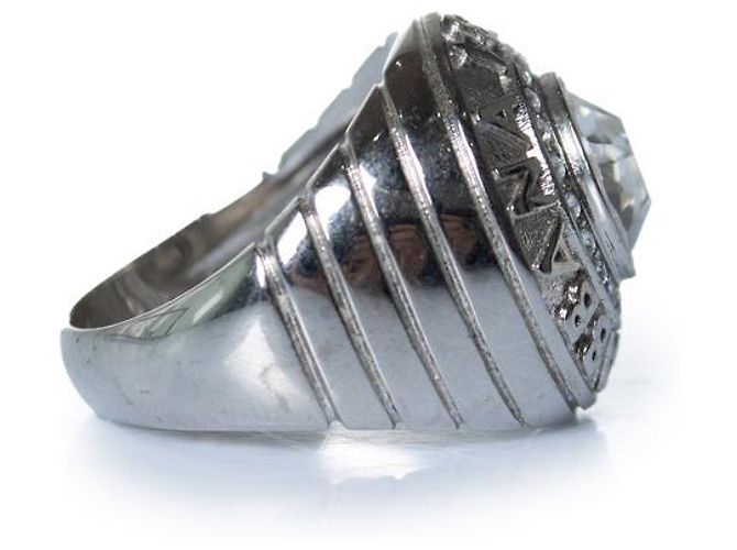 Silberner Ring 1984 von Dolce & Gabbana mit Stein - Ansicht 5