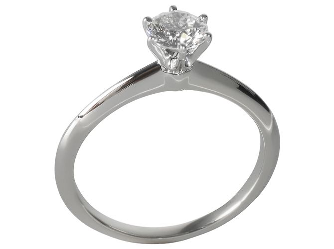 Verlobungsring mit rundem Brillanten von 0,76 ct von Tiffany & Co. - Ansicht 7