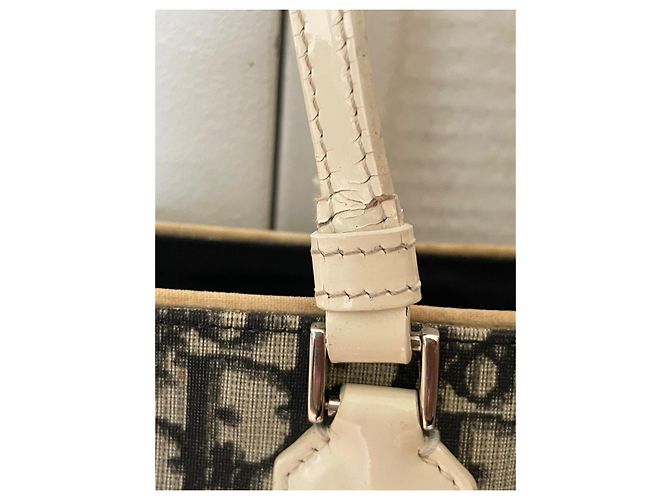 Christian Dior Canvas Tote Bag Oblique Trotter Monogramm Blau - Ansicht 5