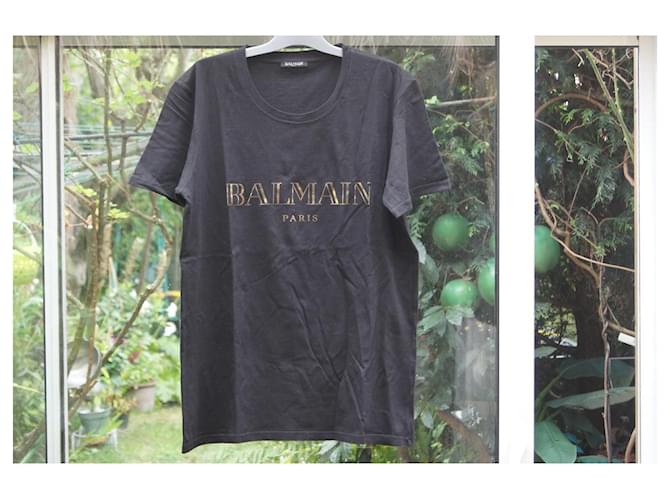 Camiseta Balmain de algodón negro - vista 4