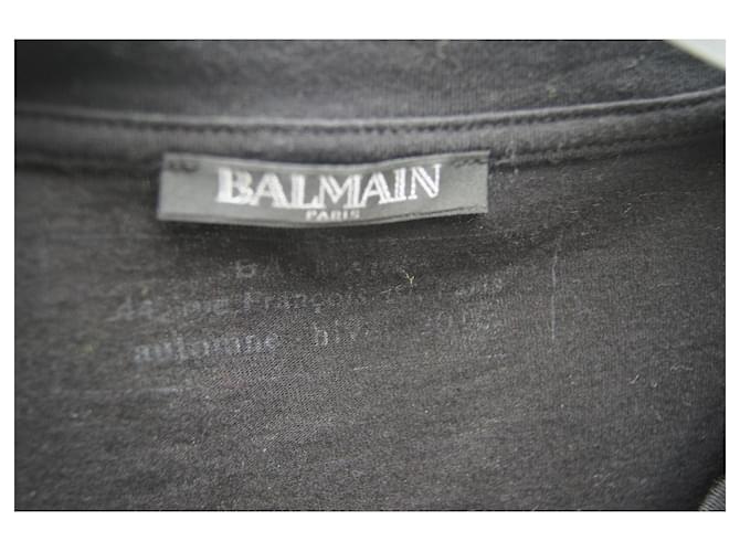 Camiseta Balmain de algodón negro - vista 6