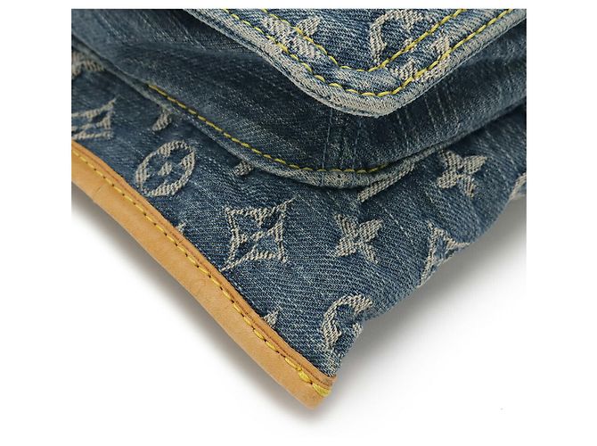 Louis Vuitton Monogram Denim Tote Bag Blau - Ansicht 3