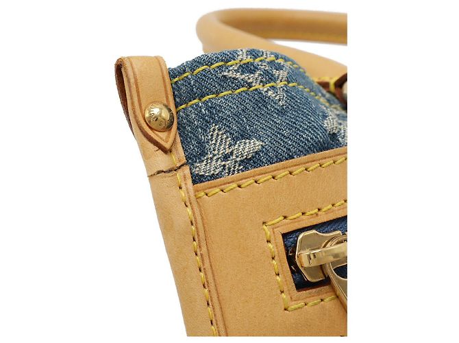 Louis Vuitton Monogram Denim Tote Bag Blau - Ansicht 4