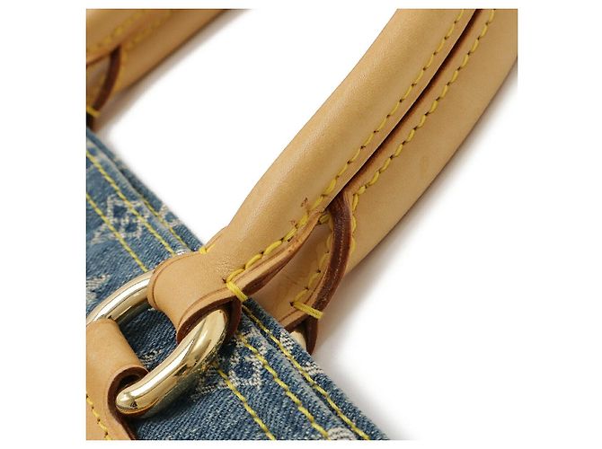Louis Vuitton Monogram Denim Tote Bag Blau - Ansicht 5
