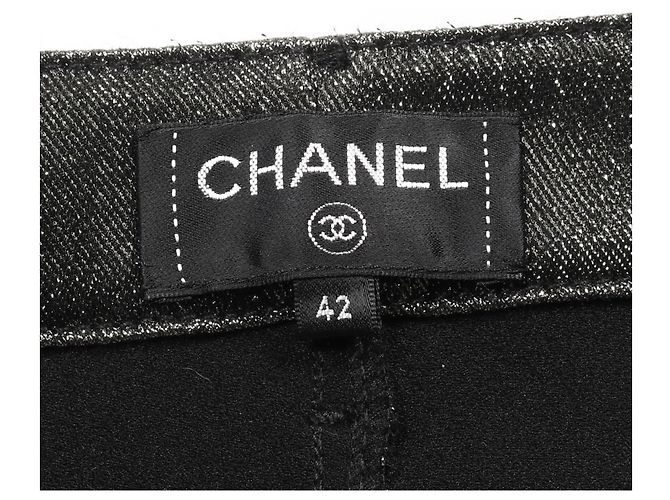 Calça de algodão nylon Chanel P59966V36929 Verde - vista 5