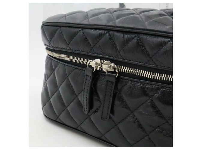 Borsa a spalla in vinile di pelle matelassé di Chanel Nero - vista 4